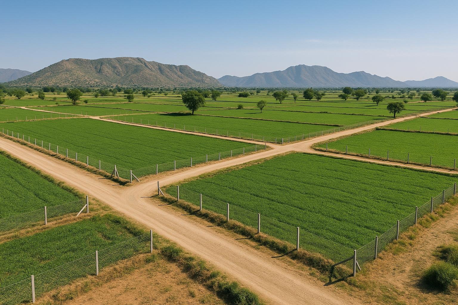 Managed farmland at Little Acres
